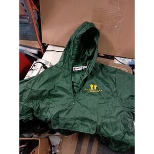 Vintage Cardinal Windbreaker - Green Pullover Hoodie/Quarter Zip